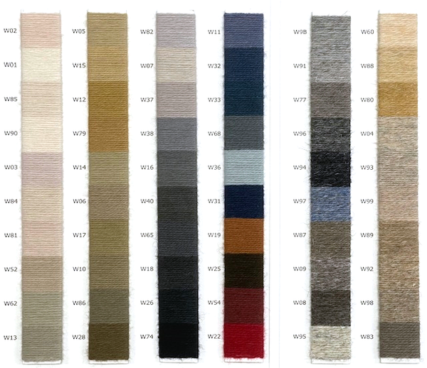 Yarn Innovations - Sample Yarn Chart / Yarn Samples with Free Shipping