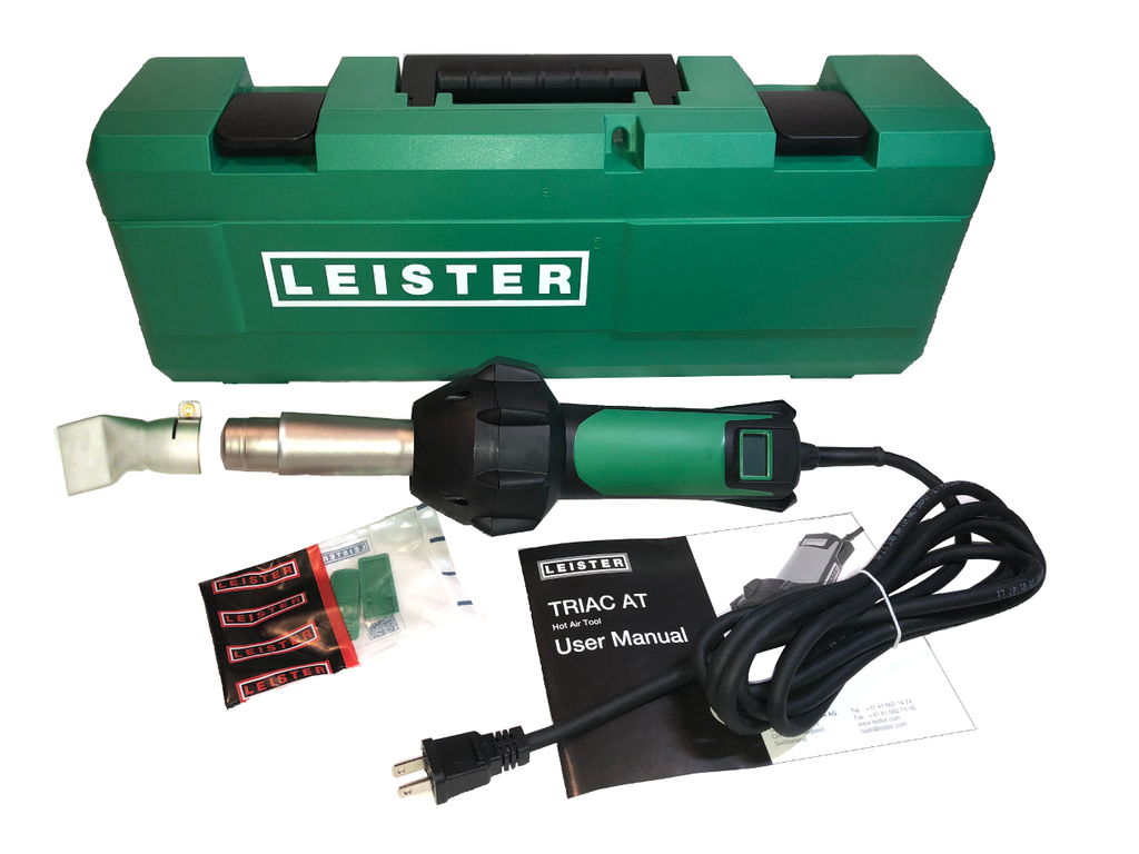 Leister Triac AT 141.316 Handheld Plastic Welder w/ 40mm Nozzle + FREE SHIPPING