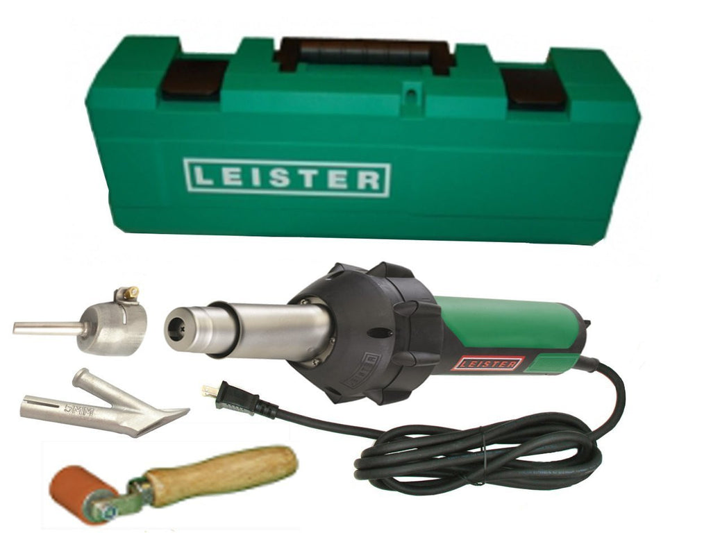 Leister Triac ST 141.228 Plastic Welder With Pencil Tip, 5MM Nozzle, Seam Roller & Carrying Case + FREE SHIPPING