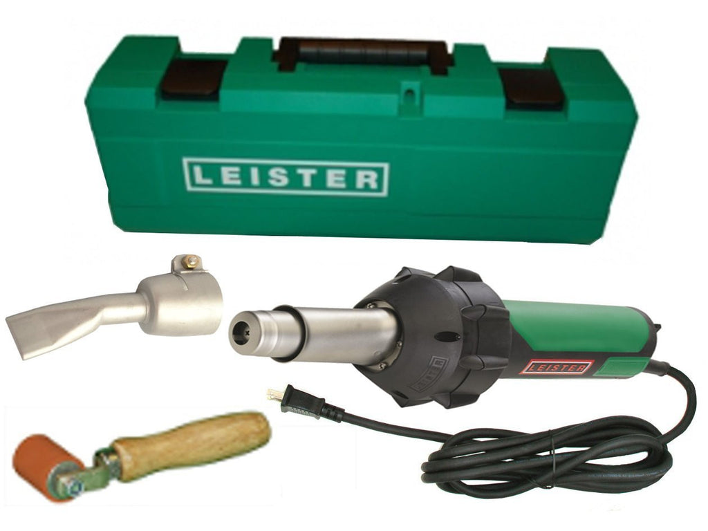 Leister Triac ST 141.228 Plastic Welder With 20MM Nozzle, Seam Roller & Carrying Case  + FREE SHIPPING