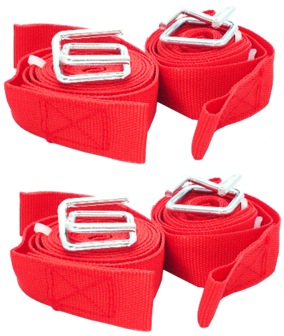 8 ft Long Straps  Nylon  Webbing  with Clamps  4 pack  Includes Fast Free Shipping!